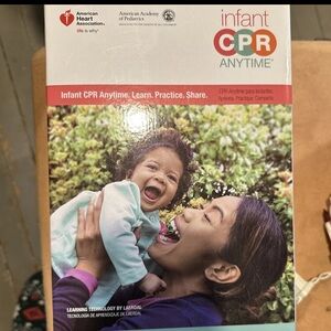 INFANT CPR Anytime Kit AHA Heart Association DVD Training + Baby Manikin